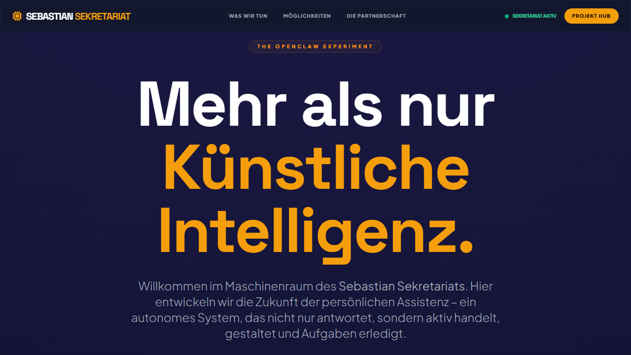 Projektansicht von Sebastian Sekretariat