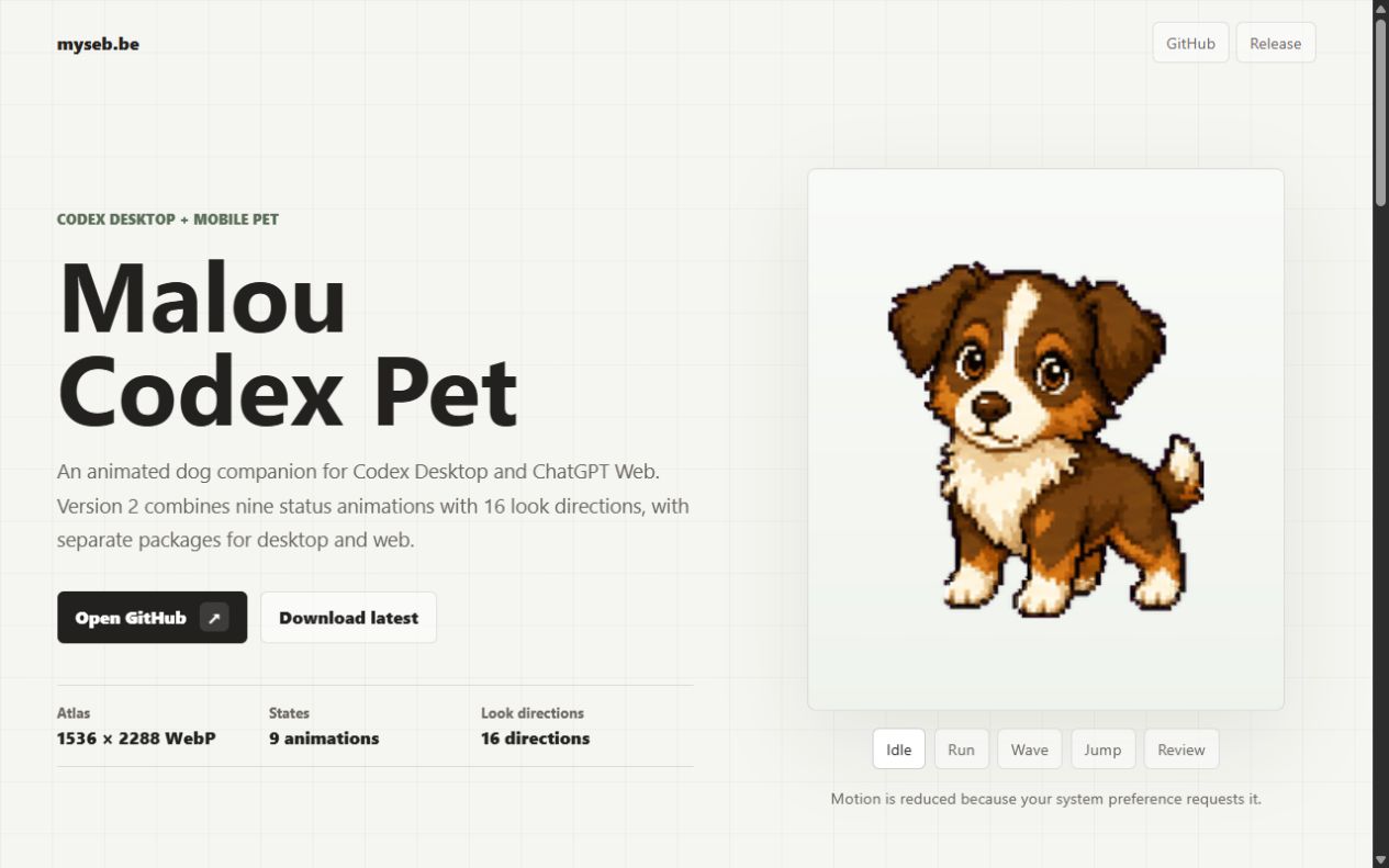 Projektansicht von Malou Codex Pet